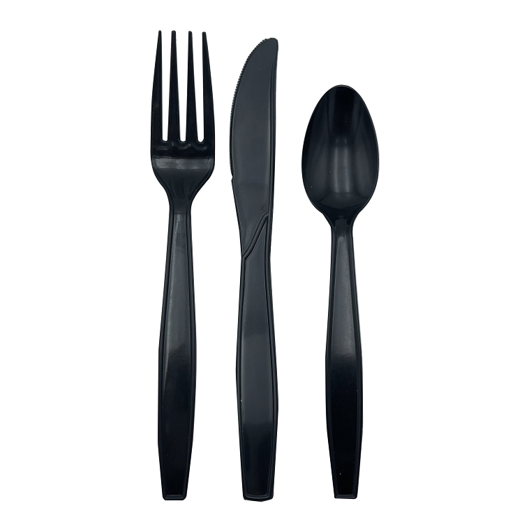 MONOGRAM BLACK POLYPROPYLENE TEA SPOON
