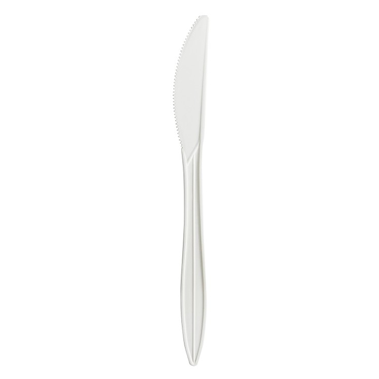 VALU PLUS LIGHTWEIGHT WHITE POLYPROPYLENE PLASTIC KNIFE