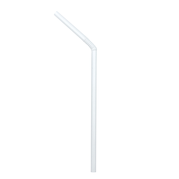 MONOGRAM WHITE FLEX STRAW
