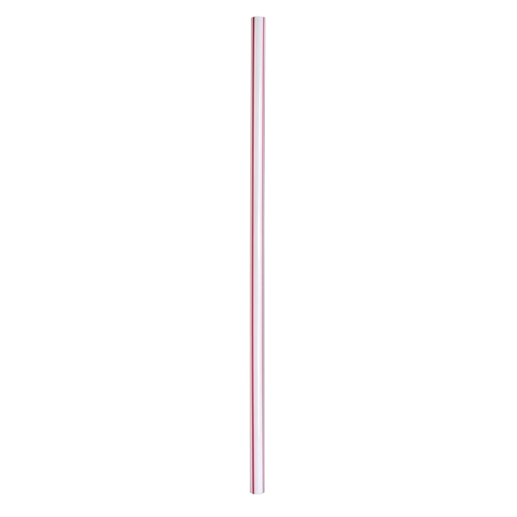 MONOGRAM STRAW GIANT 7.75 INCH RED STRIPE