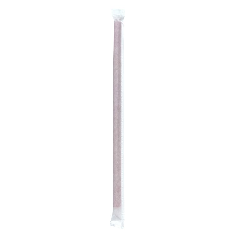 MONOGRAM STRAW GIANT 10.25 RED WRAPPED