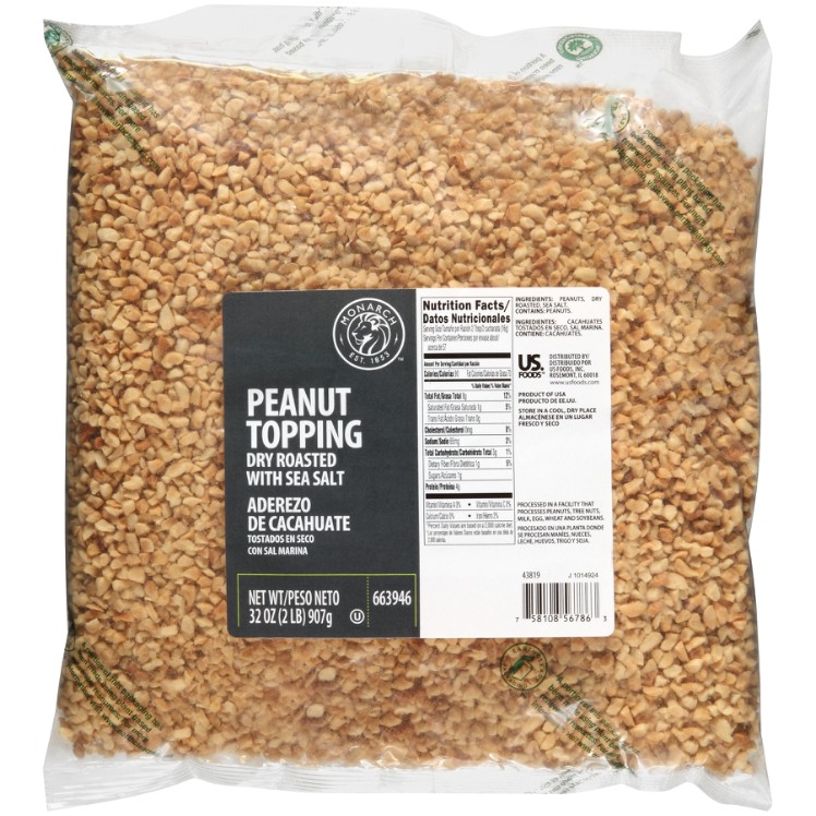 MONARCH DRY ROASTED GRANULATED PEANUT TOPPING