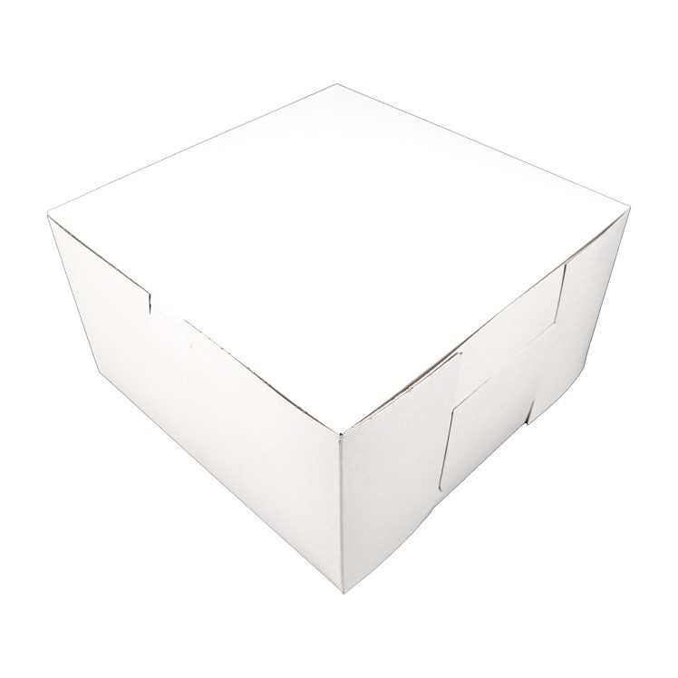 SOUTHERN CHAMPION TRAY CAKE BOX WHITE 10 X 10 X 5 1/2 INCH