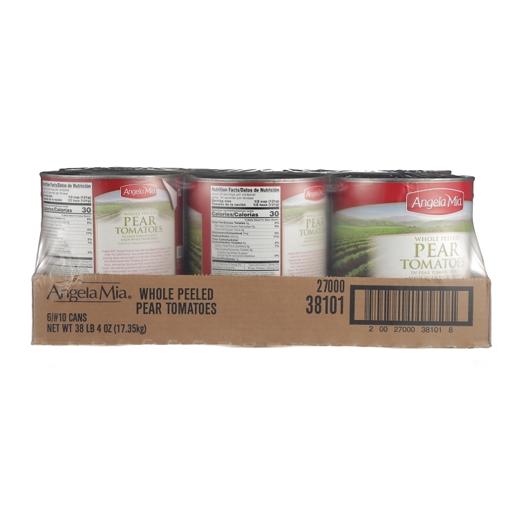 ANGELA MIA WHOLE PEELED PEAR TOMATOES