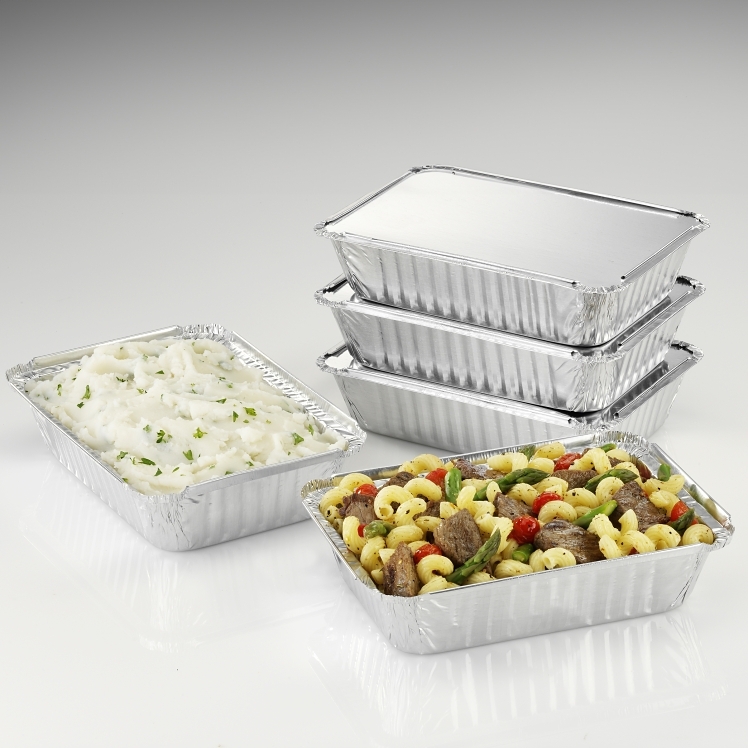 HANDI-FOIL 2.25 LB OBLONG FOIL PAN WITH BOARD LID