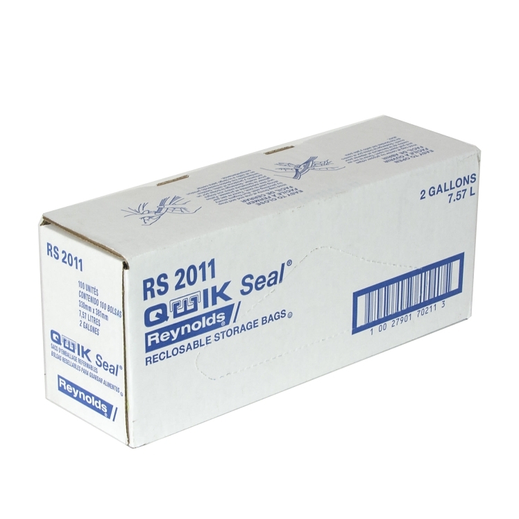 QWIK SEAL STORAGE BAG 2 GAL 1.75 MIL 15.6 X 13 IN