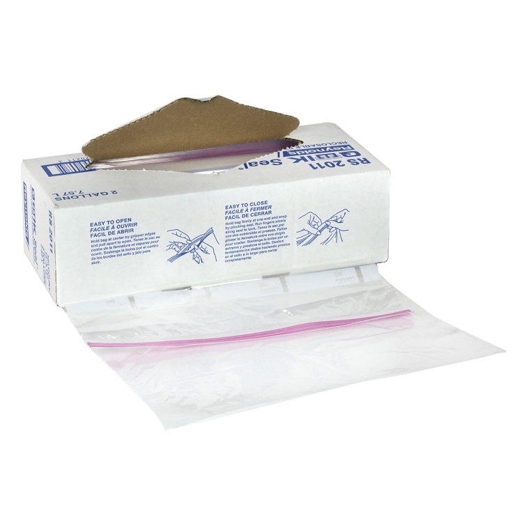 QWIK SEAL STORAGE BAG 2 GAL 1.75 MIL 15.6 X 13 IN