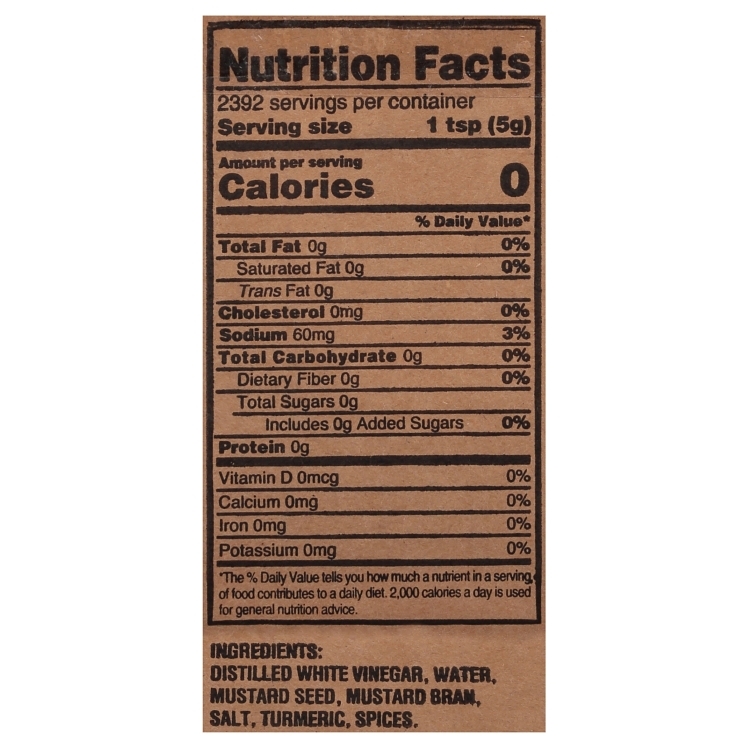 HEINZ MUSTARD YELLOW DISPENSER POUCH SHELF