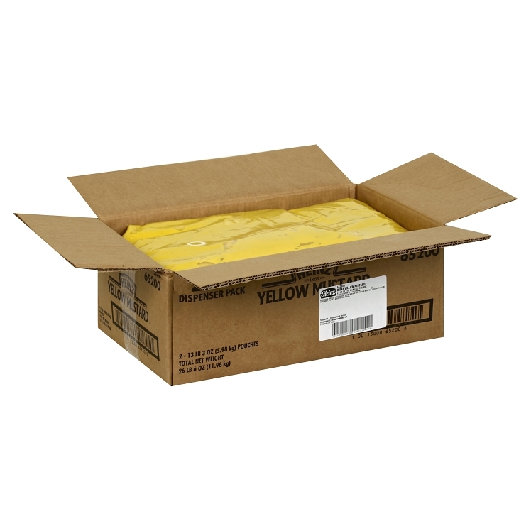 HEINZ MUSTARD YELLOW DISPENSER POUCH SHELF