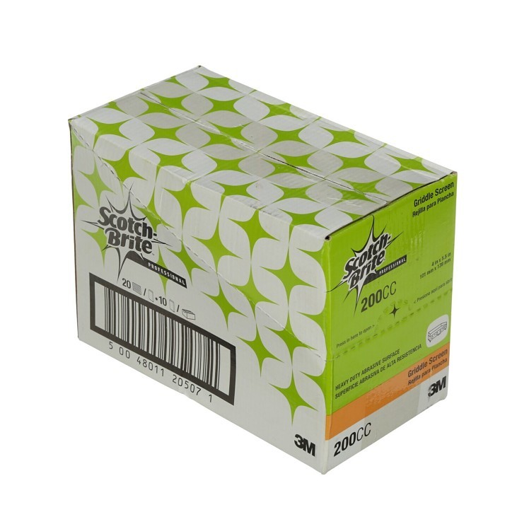 3M Scotchbrite Griddle Screen 4 x 5.5 Inch 200CC