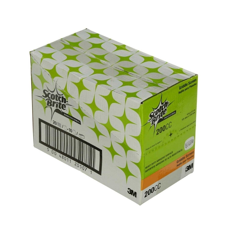 3M Scotchbrite Griddle Screen 4 x 5.5 Inch 200CC
