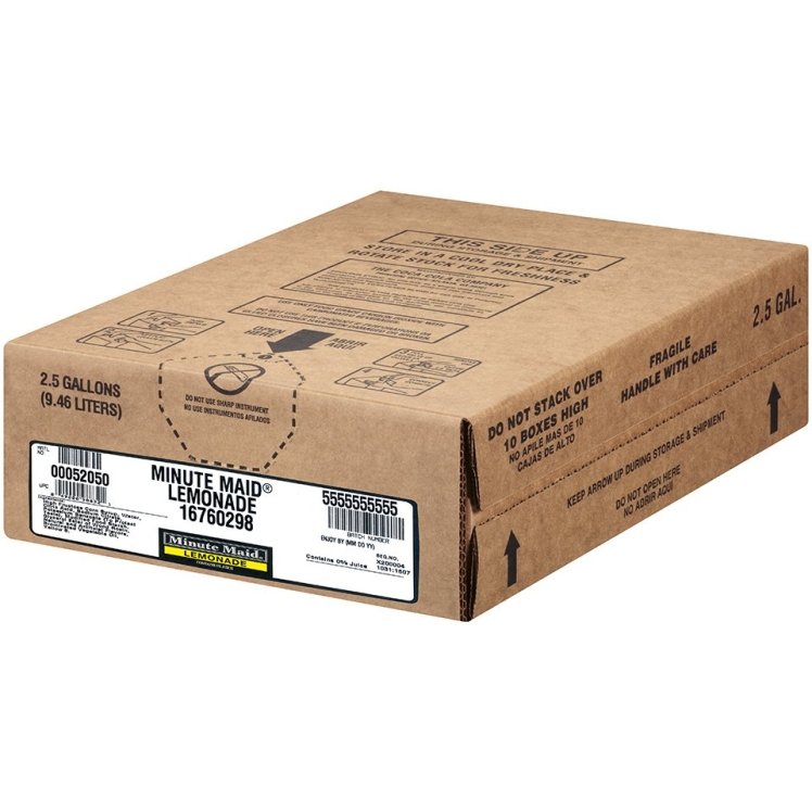 MINUTE MAID LEMONADE BAG IN BOX