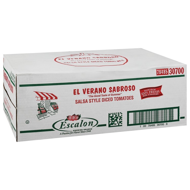 EL VERANO SABROSO TOMATO DICED 3/8 IN JUICE PEELED