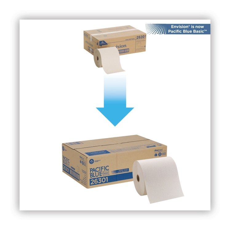 PACIFIC BLUE BASIC TOWEL, PAPER 7.87 X800' N-PERF