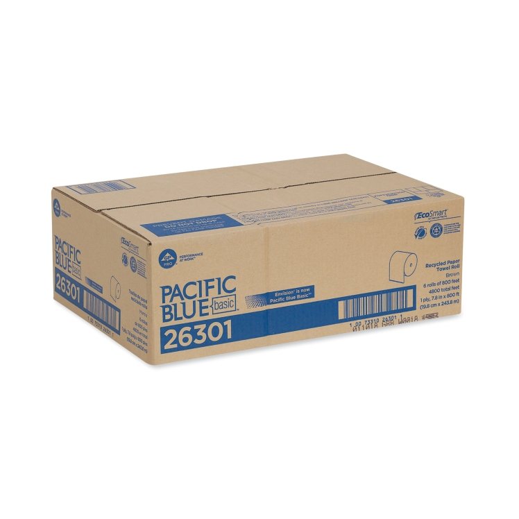 PACIFIC BLUE BASIC TOWEL, PAPER 7.87 X800' N-PERF