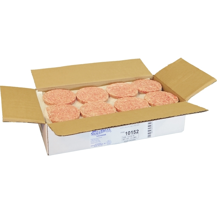 SWAGGERTY BREAKFAST SAUSAGE PATTIES RAW 3 OZ