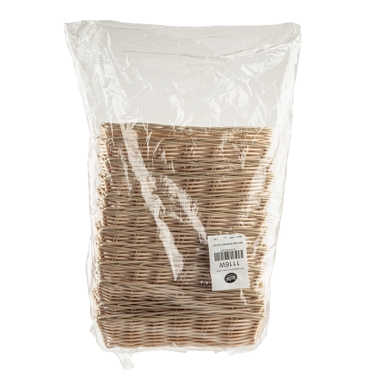 TABLECRAFT BASKET HANDWOVEN RECTANGLE NATURAL 9 X 6 INCH