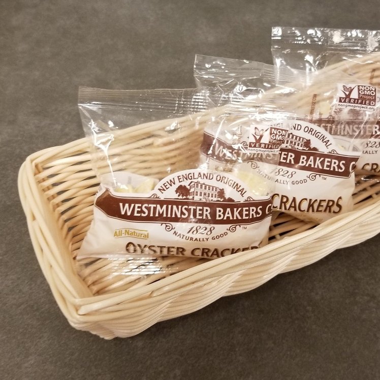 TABLECRAFT BASKET HANDWOVEN RECTANGLE NATURAL 9 X 6 INCH