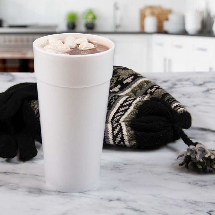DART 24 OZ WHITE FOAM CUP