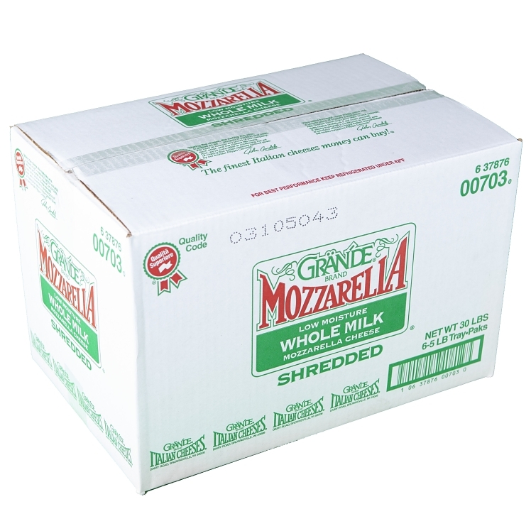 GRANDE LOW-MOISTURE-WHOLE-MILK MOZZARELLA CHEESE SHREDDED