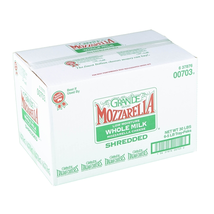 GRANDE LOW-MOISTURE-WHOLE-MILK MOZZARELLA CHEESE SHREDDED
