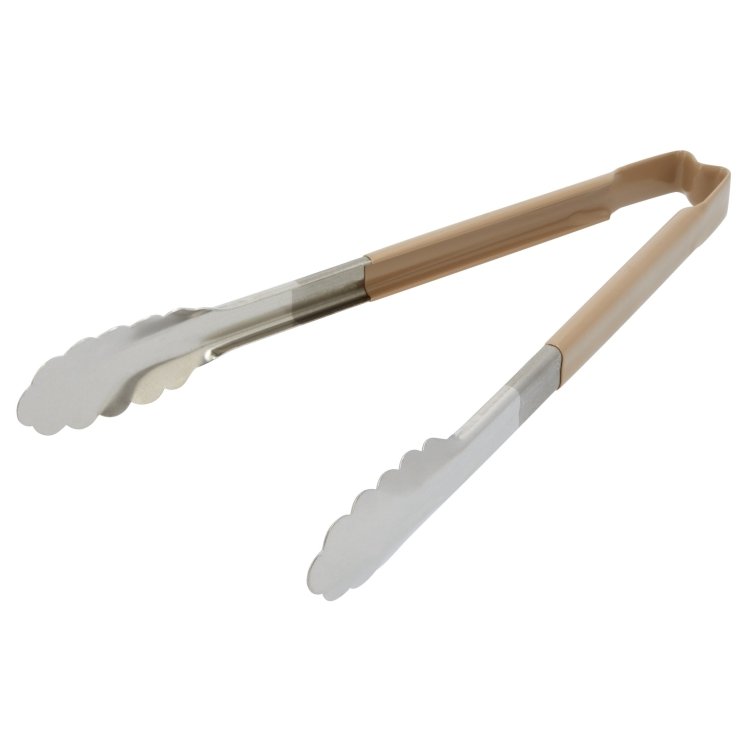 VOLLRATH TONG, UTILITY SCULPTED 12 INCH STAINLESS STEEL WITH