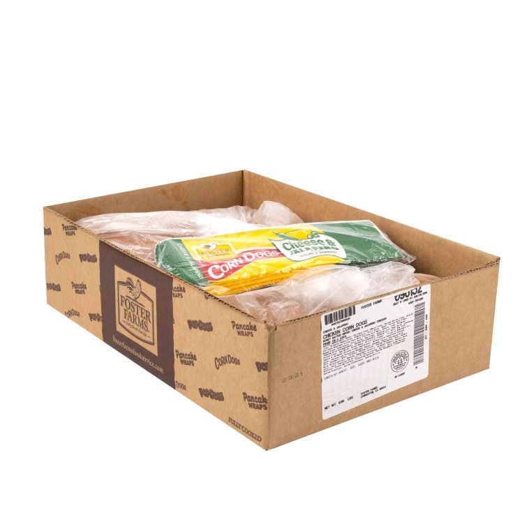 FOSTER FARMS JALAPENO CHICKEN CORN DOGS WITH BAGS