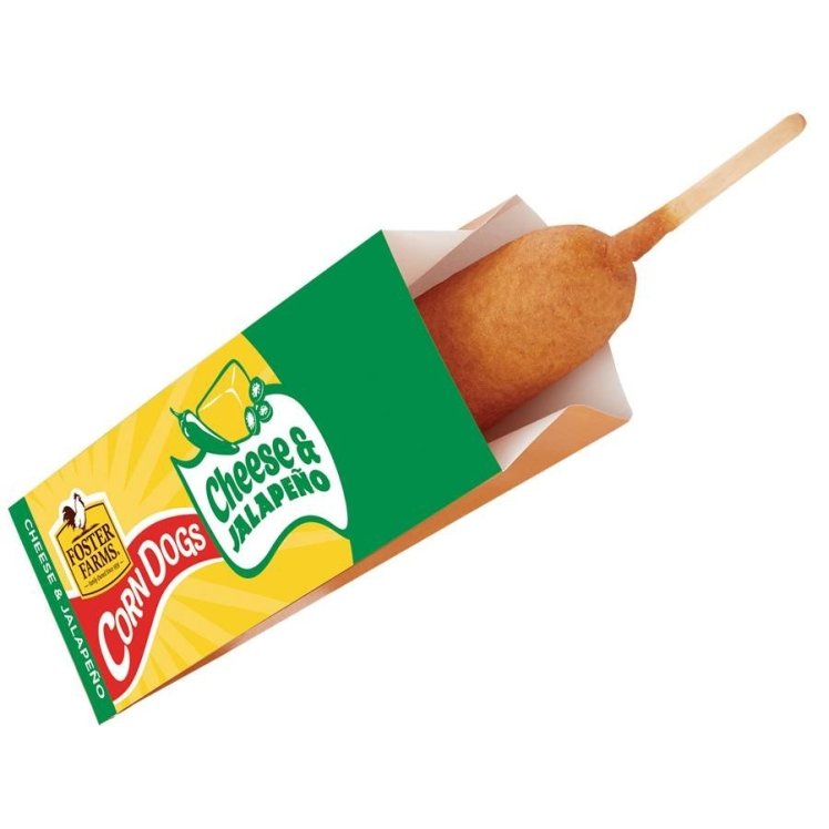 FOSTER FARMS JALAPENO CHICKEN CORN DOGS WITH BAGS