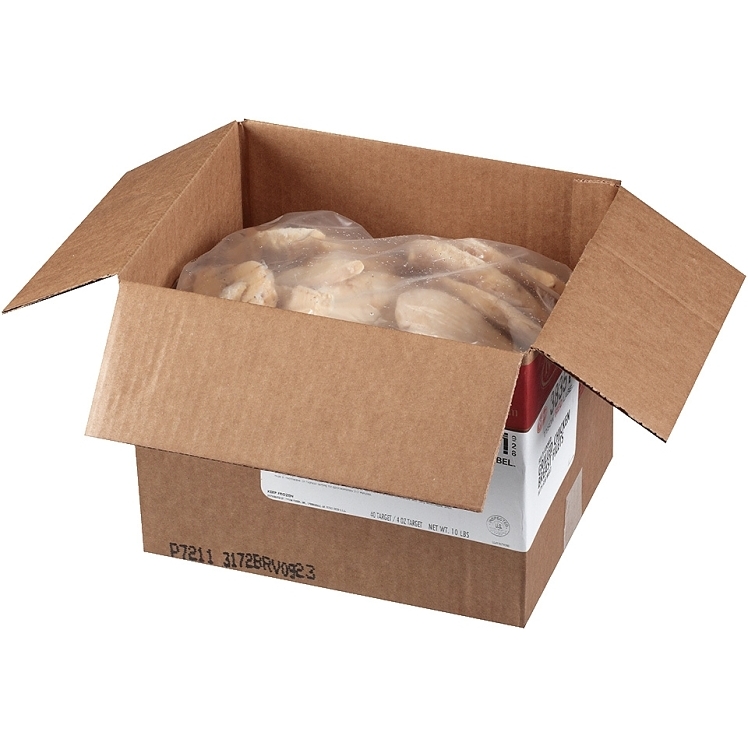 TYSON CHICKEN BREAST BONELESS SKINLESS SEASONED 4 OZ