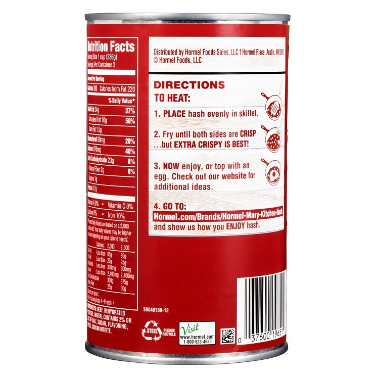 HORMEL MARY KITCHEN CORNED BEEF HASH