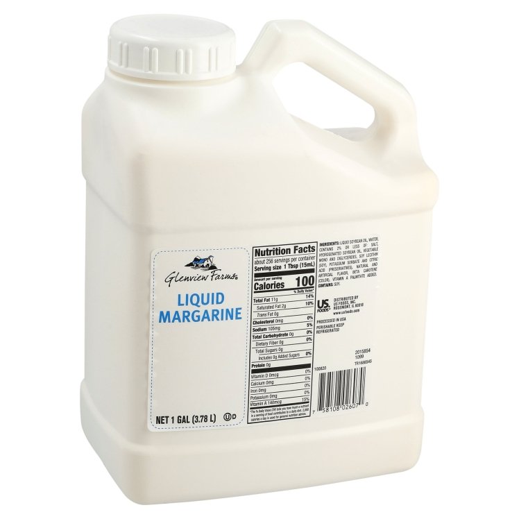GLENVIEW FARMS MARGARINE LIQUID TRANS FAT FREE WRAPPED SALTED