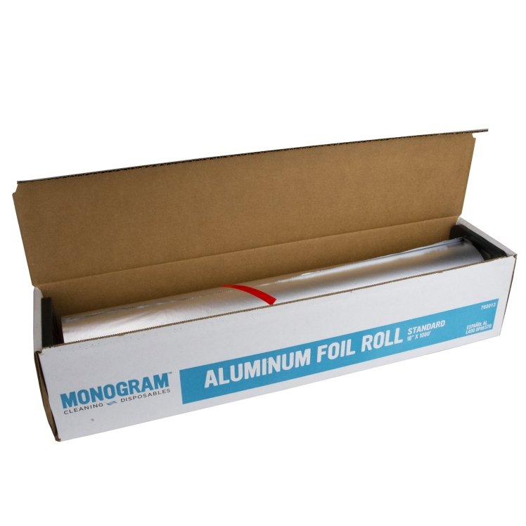 MONOGRAM FOIL ALUMINUM 18 INCH X 1000 FEET STANDARD ROLL