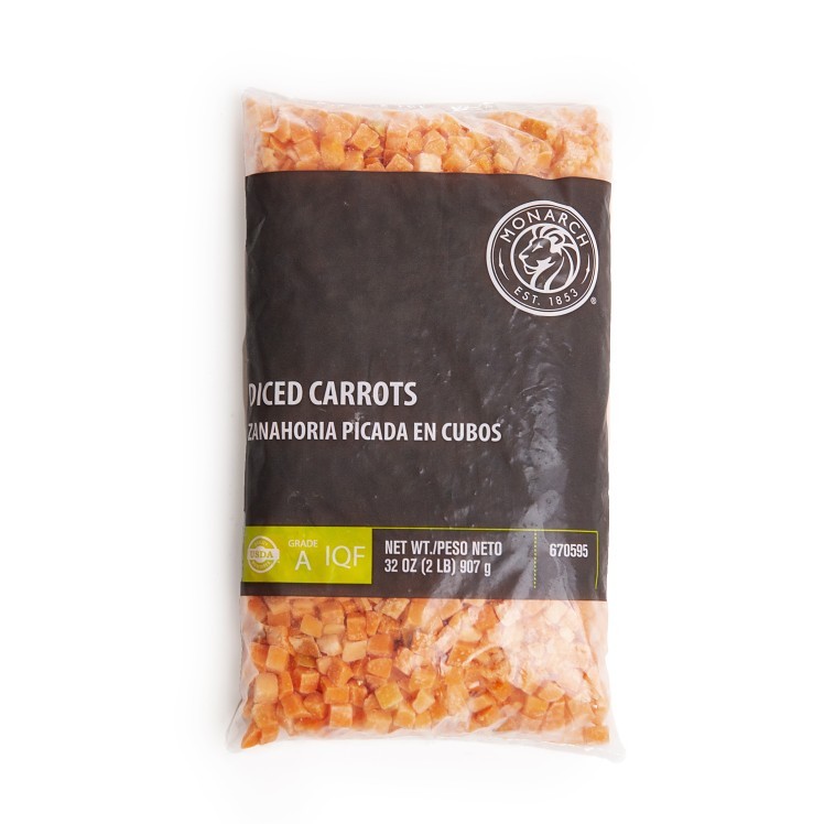 MONARCH FANCY FROZEN DICED CARROT 3/8 INCH