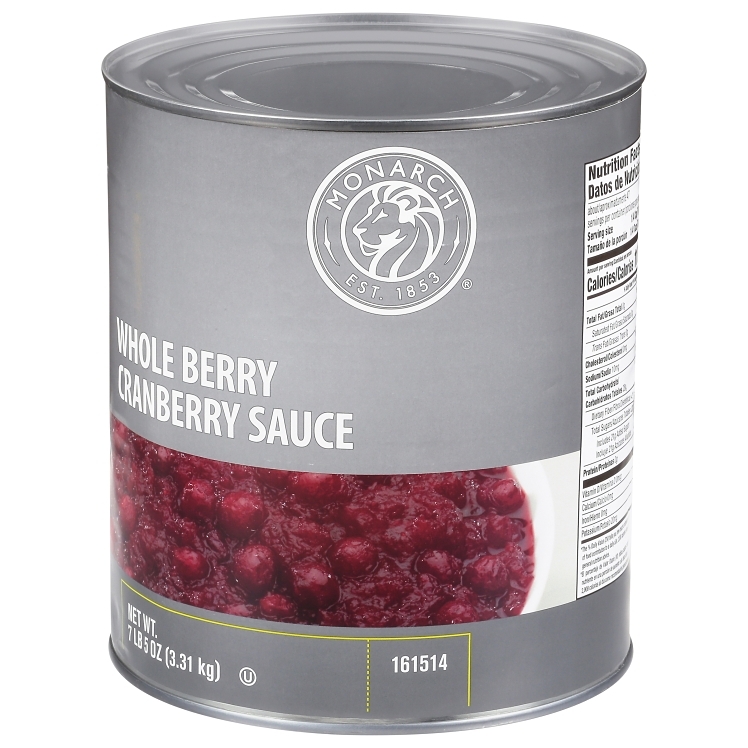 MONARCH CRANBERRY SAUCE WHOLE BERRY CANNED
