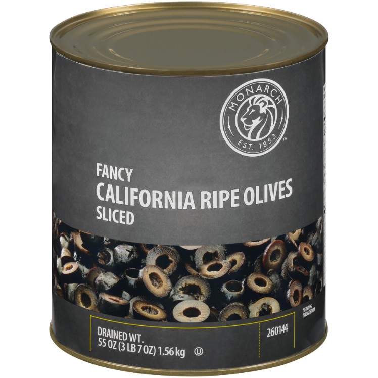 MONARCH FANCY CALIFORNIA RIPE OLIVES SLICED