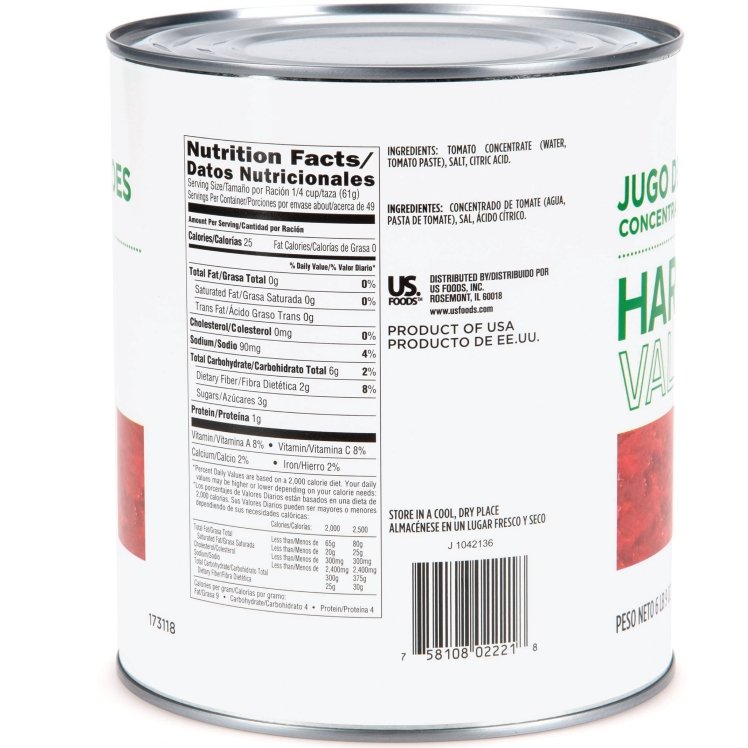 HARVEST VALUE TOMATO CRUSHED CONCENTRATED CANNED
