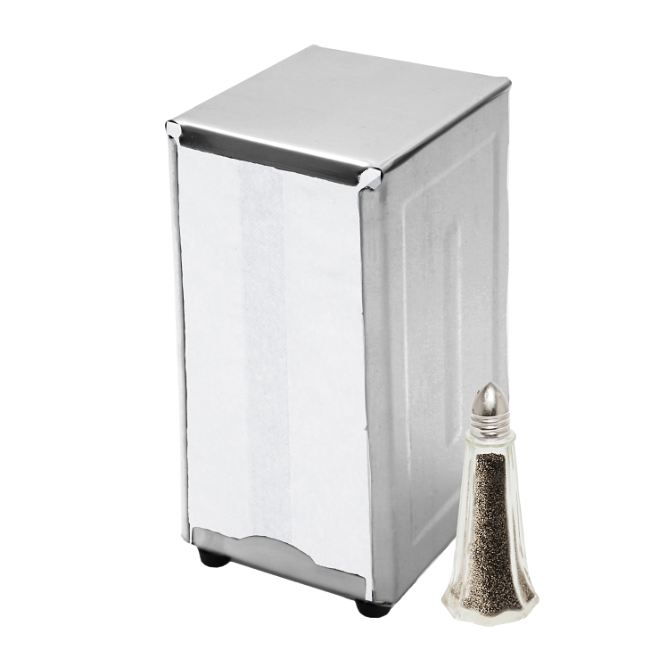 VALU PLUS NAPKIN DISPENSER 7X3.5 STAINLESS STEEL POLISHED