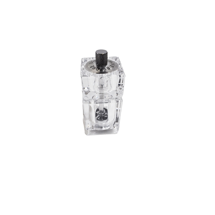 SUPERIOR/CES MILL SALT & PEPPER 3.5 INCH SET ACRYLIC CLEAR