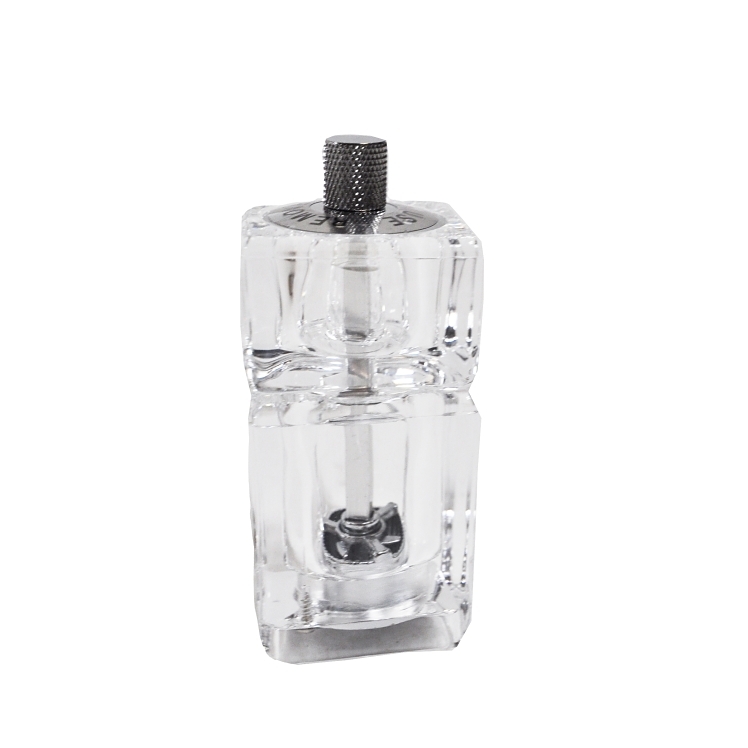 SUPERIOR/CES MILL SALT & PEPPER 3.5 INCH SET ACRYLIC CLEAR