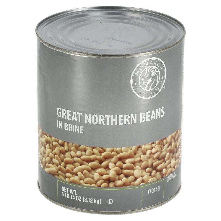 MONARCH GREAT NORTHERN BEAN FANCY CAN BRINE