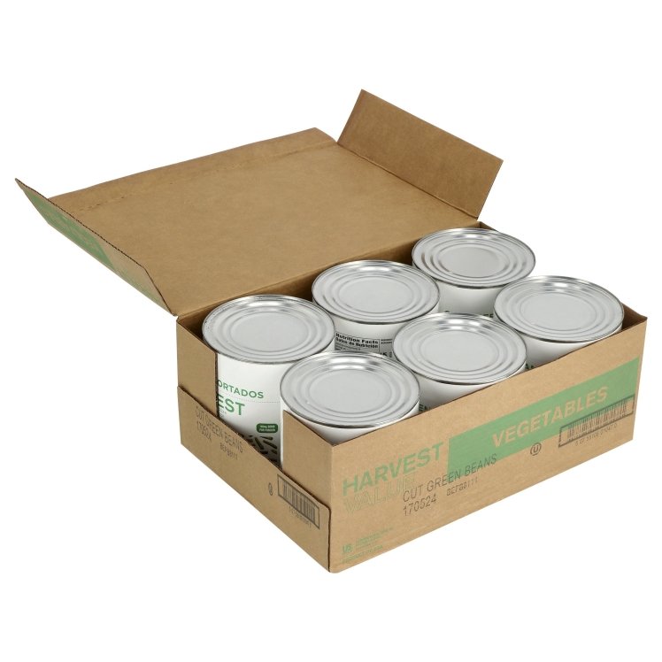 HARVEST VALUE BEAN, GREEN MIXED CUT RANDOM CANNED