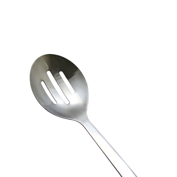 SUPERIOR / CES SPOON, BUFFET STAINLESS STEEL SLOTTED HOLLOW HANDLE