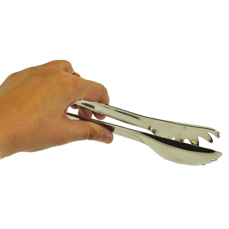 SUPERIOR / CES SERVING TONG SCALLOPED 8 INCH 18/8 STAINLESS STEEL