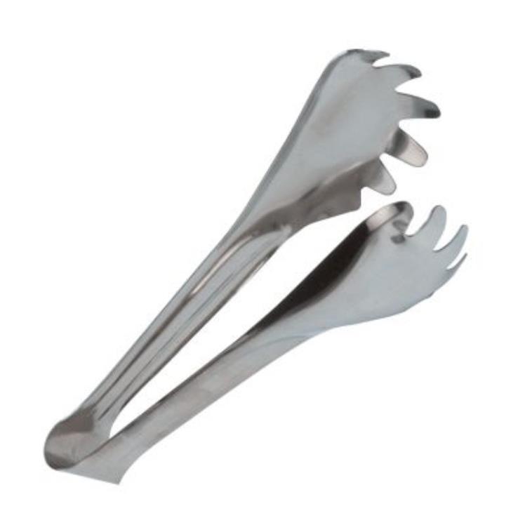 SUPERIOR / CES SERVING TONG SCALLOPED 8 INCH 18/8 STAINLESS STEEL