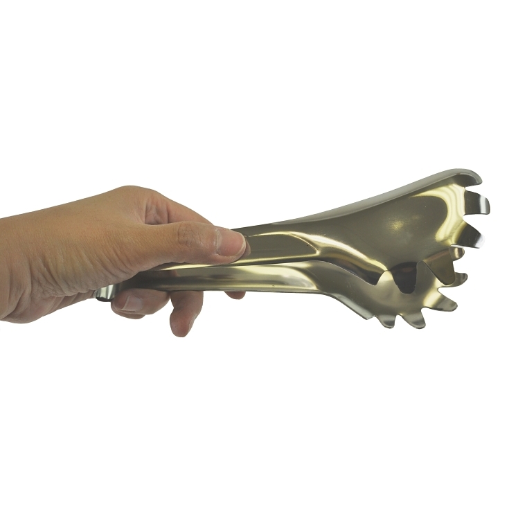 SUPERIOR / CES SERVING TONG SCALLOPED 8 INCH 18/8 STAINLESS STEEL