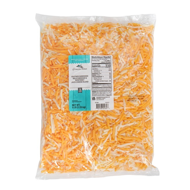 GLENVIEW FARMS CHEDDAR JACK CHEESE FEATHER SHREDDED