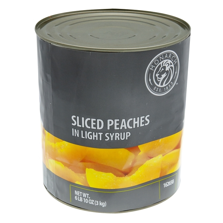 MONARCH PEACH, SLICED IN LIGHT SYRUP CANNED