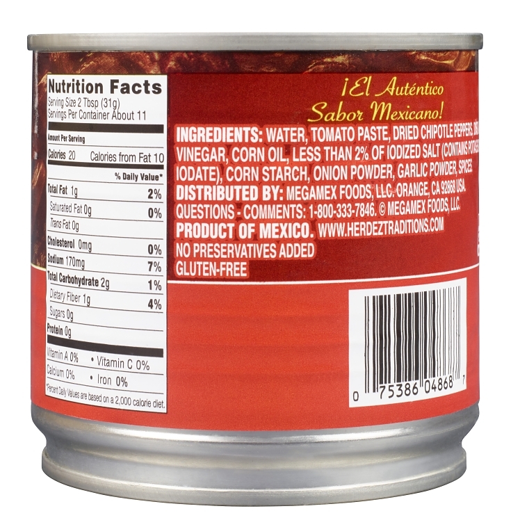 EMBASA CHIPOTLE PEPPER