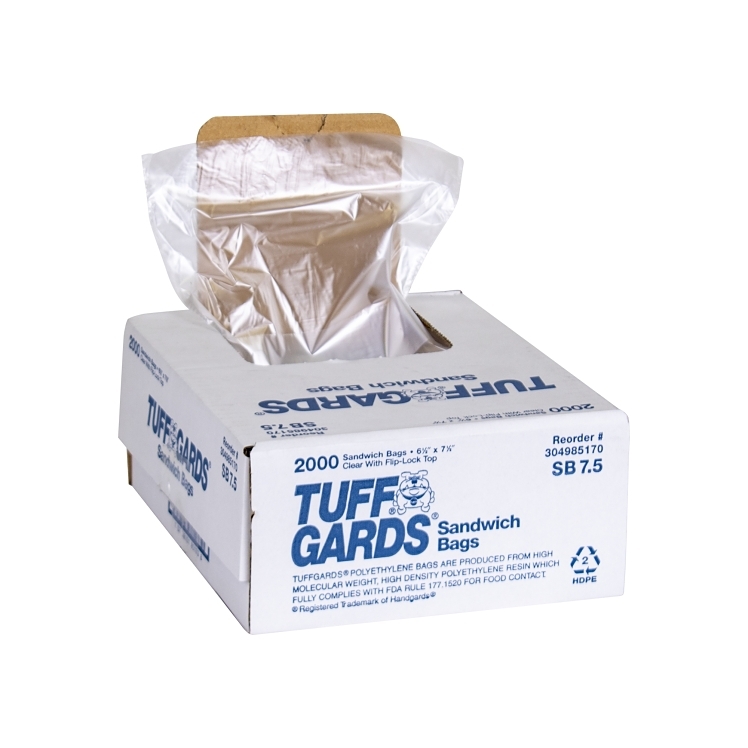 HANDGARDS FOOD STORAGE BAG 6.5X7.5 UTILITY