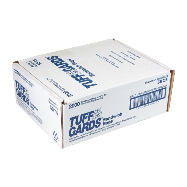 HANDGARDS FOOD STORAGE BAG 6.5X7.5 UTILITY